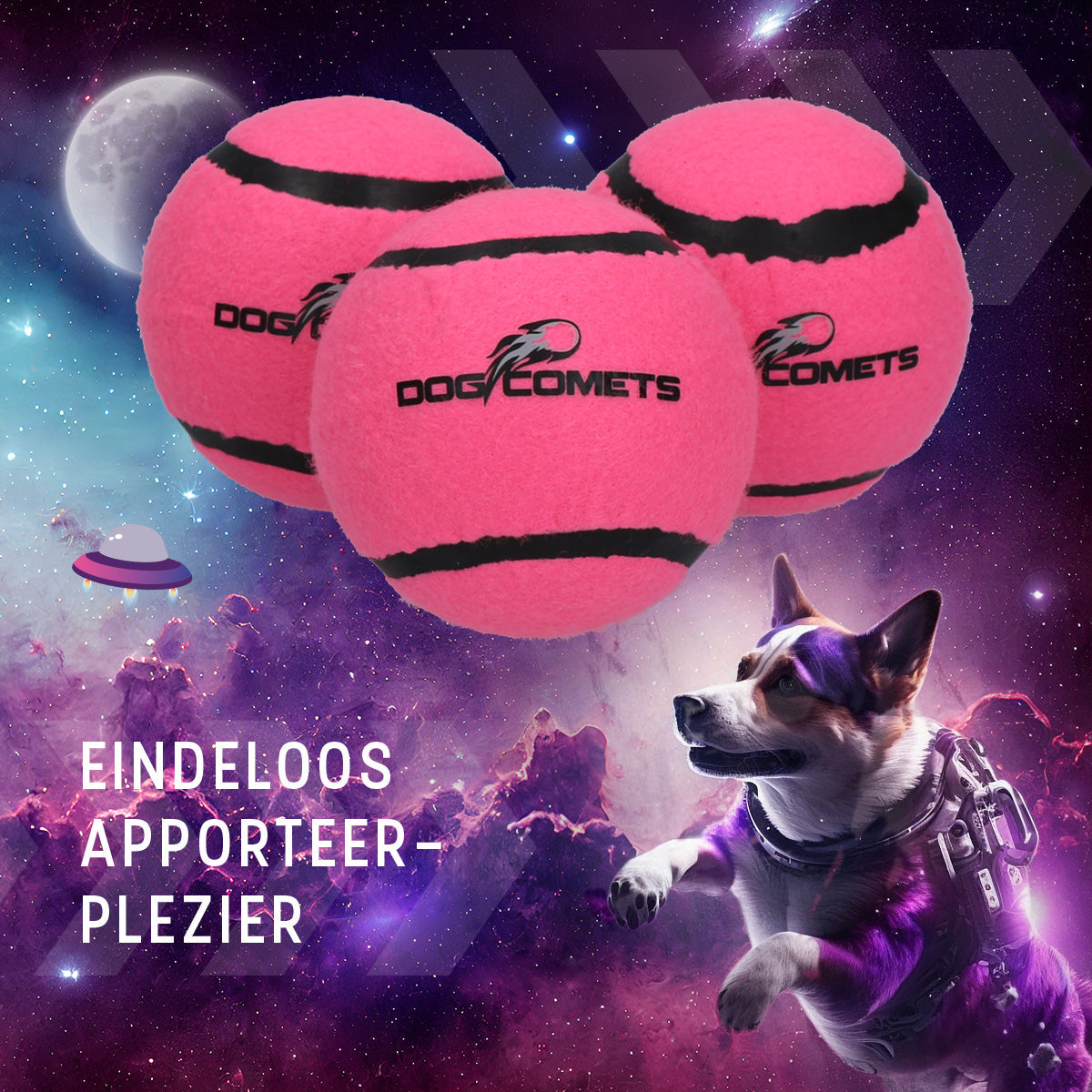 Dog Comets Starlight Tennisbal (M)