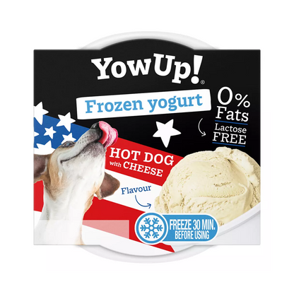 YowUp! Frozen Yoghurt Hotdog met Kaas